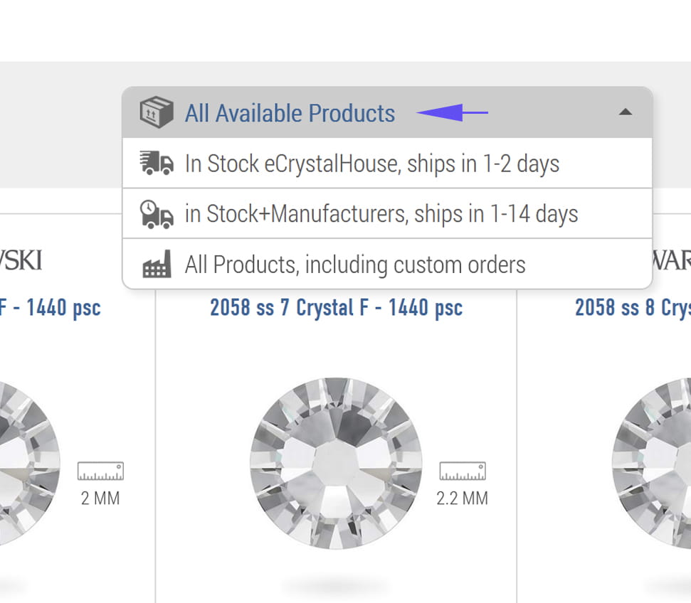 Product Availability Filter
