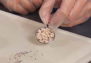 Setting crystals after Ceralun reaches a lukewarm temperature