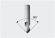 Twist drill 90° / NC drill 90°