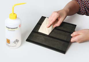 Pre-treating carrier surface for Crystal Textures