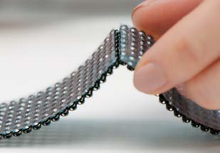 Crystal Mesh after cutting transparent film