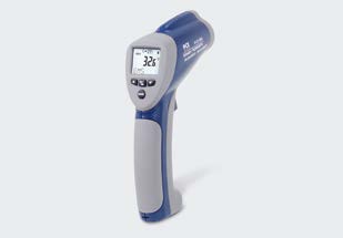 Laser temperature measuring device