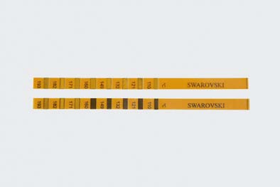 Temperature measuring strips