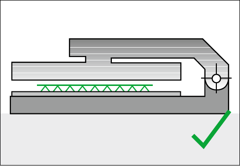Correctly parallel heat press plates