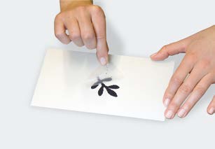 Removing the transparent film after dry application