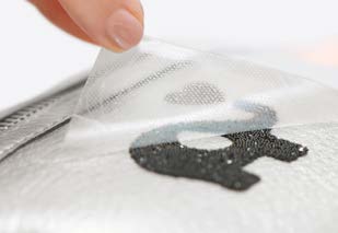 Removing transparent film from a Coldfix motif