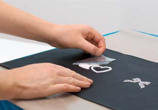 Removing transparent film after the product cools