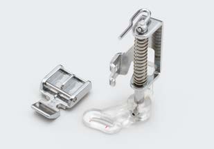 Zipper foot and button foot
