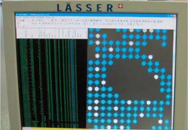 Design entered into embroidery software