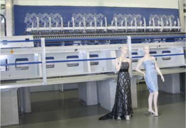 Automatic embroidery with a Laesser Crystal Stone Head