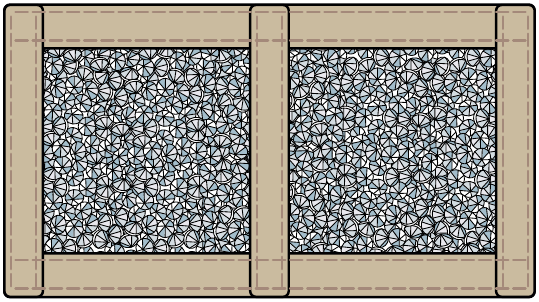 Crystal Texture Foil Overlay weaving-look sewn into the carrier material
