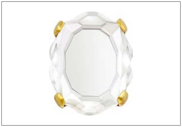 Top view of an optimal set crystal