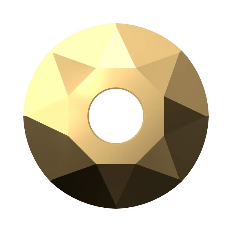 Swarovski Sew-on Crystals 3188 4 mm Crystal Aurum