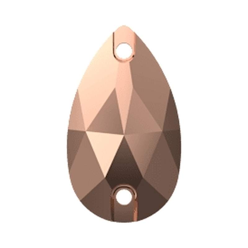 Swarovski Sew-on Crystals 3230 18 x 10,5 mm Crystal Rose Gold