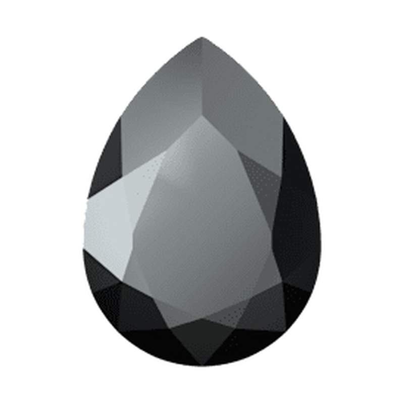 Swarovski Fancy Stones 4320 18 x 13 mm Jet Hematite