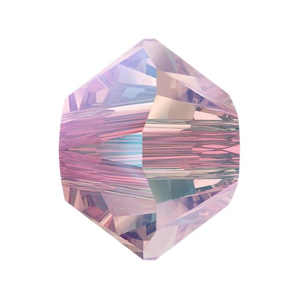 Swarovski Crystal Beads 5328 6 mm Light Rose Shimmer 2X