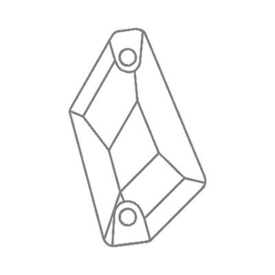 3267 23 x 13 mm Black Diamond F - 48 pcs