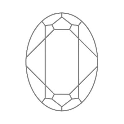 4127 30 x 22 mm Crystal Moonlight - 24 pcs
