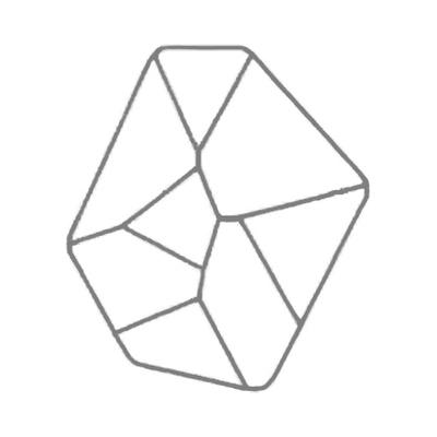 4759 38 x 33 mm Crystal AB - 12 pcs