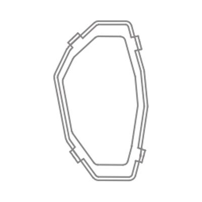 4760/S 18 x 10,5 mm Rhodium 1PH2OH - 96 pcs