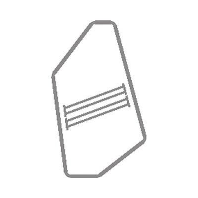 4766/S 38 x 21 mm Rhodium 1PH2OH - 18 pcs