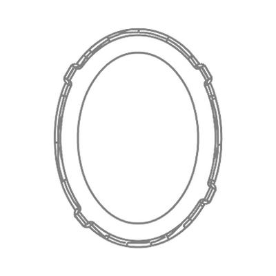 4921/S 23 x 18 mm Rhodium 1PH2OH - 15 pcs