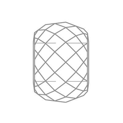 5043 11 mm Crystal Silver Shade - 12 pcs