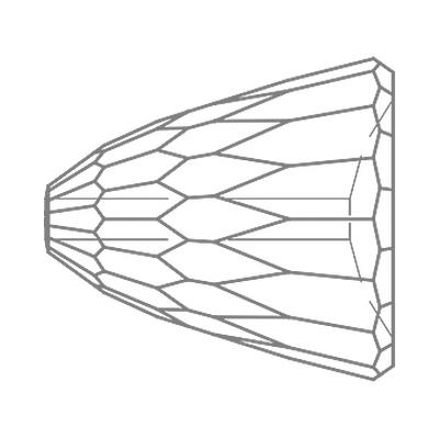 5541 11 mm Crystal Light Chrome - 96 pcs