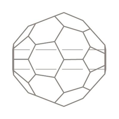 5900 14 mm Crystal Golden Shadow - 48 pcs