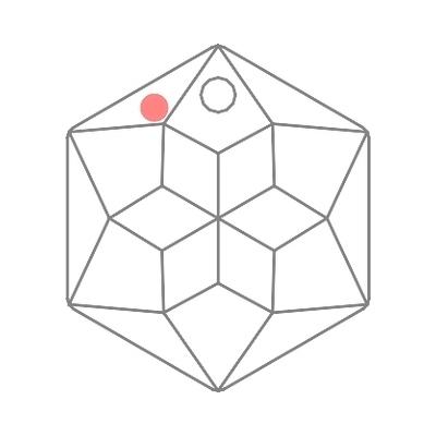 8135 16 x 14 mm Crystal AB - 1000 pcs