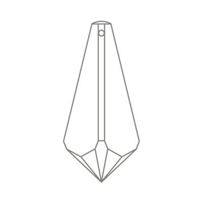 8661 50 x 25 mm Rosaline B - 1 pcs