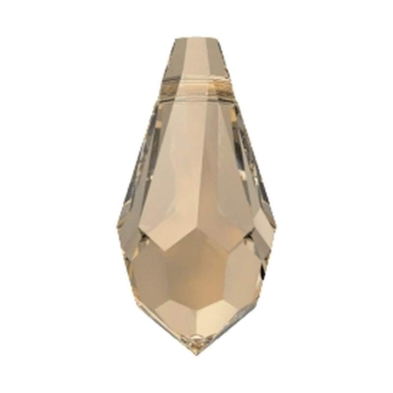 Swarovski Crystal Pendants 6000 11 x 5,5 mm Crystal Golden Shadow