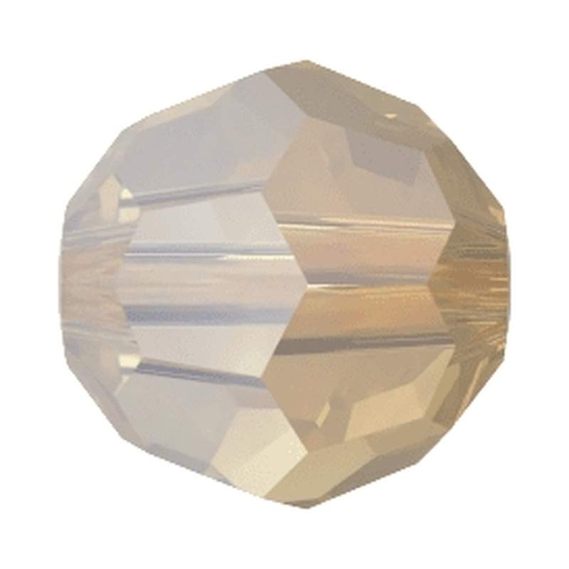 Swarovski Crystal Beads 5000 6 mm White Opal Golden Shadow