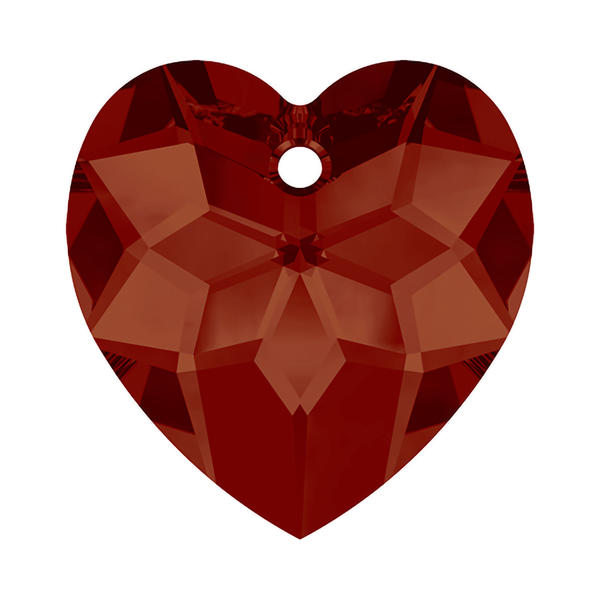 Swarovski Crystal Pendants 6215 18 mm Crystal Red Magma