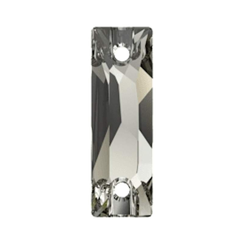 Swarovski Sew-on Crystals 3255 18 x 6 mm Black Diamond F
