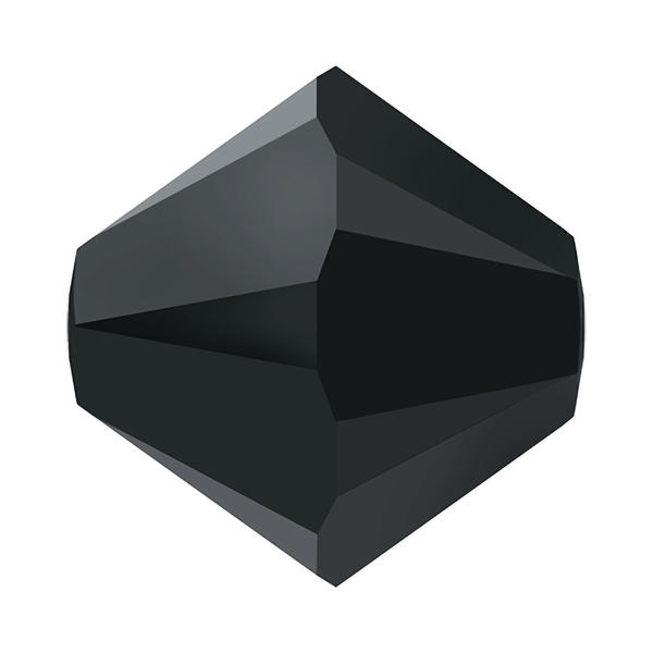 Swarovski Crystal Beads 5328 5 mm Jet Hematite
