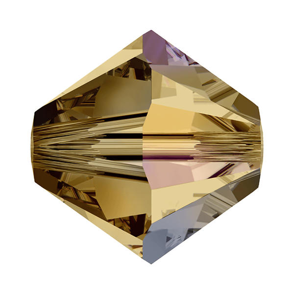 Swarovski Crystal Beads 5328 6 mm Light Colorado Topaz AB