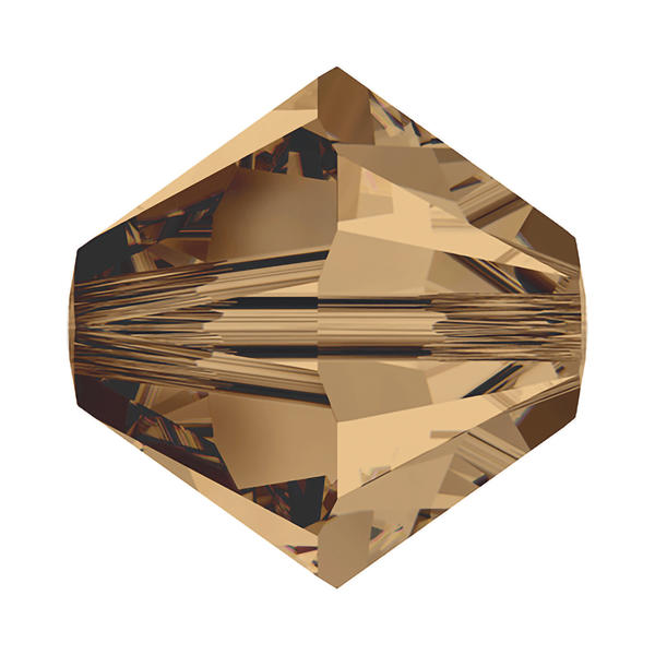 Swarovski Crystal Beads 5328 5 mm Light Smoked Topaz