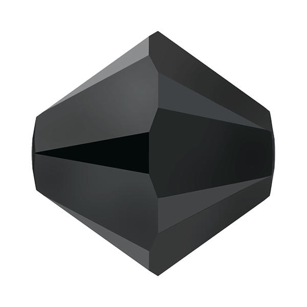 Swarovski Crystal Beads 5328 5 mm Jet Hematite 2X