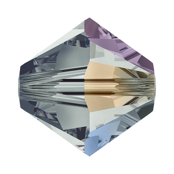Swarovski Crystal Beads 5328 4 mm Black Diamond AB