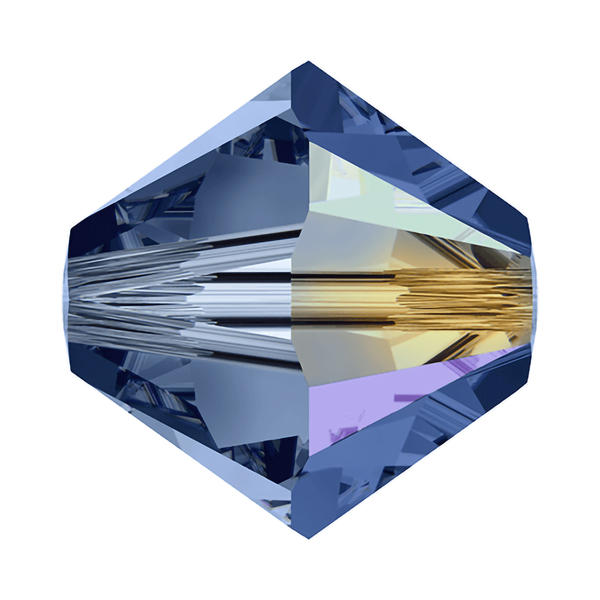Swarovski Crystal Beads 5328 8 mm Montana AB
