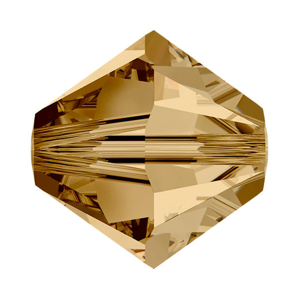 Swarovski Crystal Beads 5328 8 mm Light Colorado Topaz