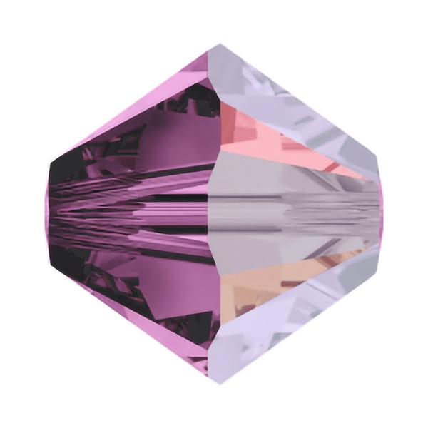 Swarovski Crystal Beads 5328 8 mm Amethyst Satin