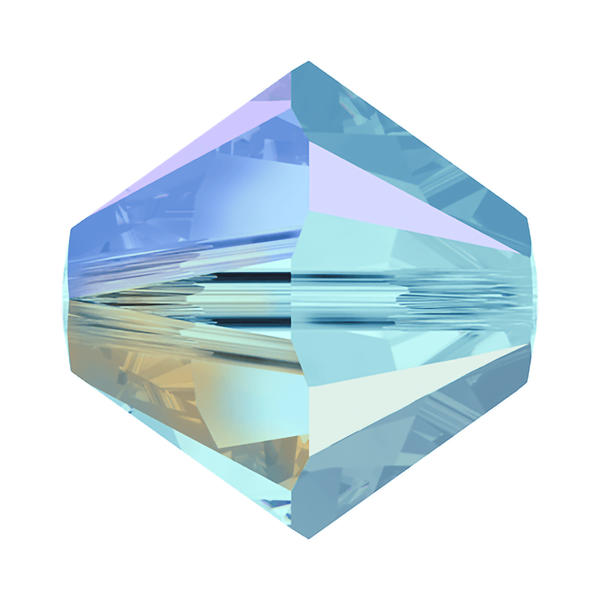 Swarovski Crystal Beads 5328 6 mm Aquamarine AB 2X