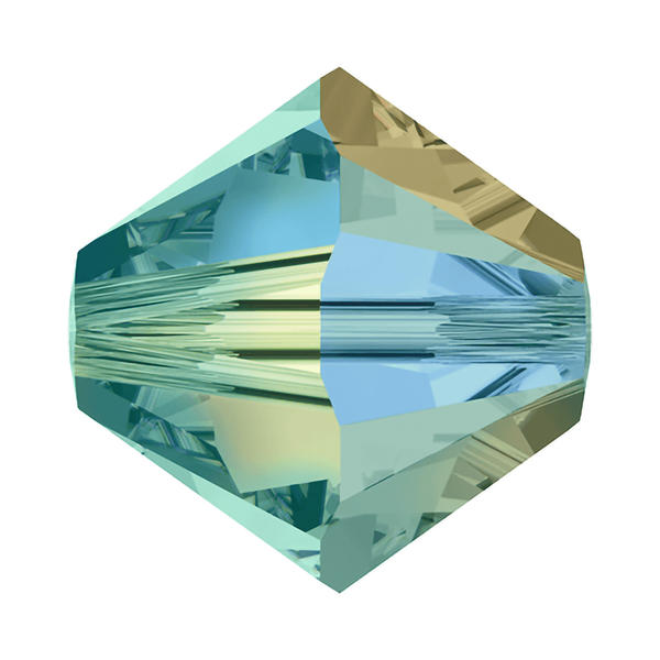 Swarovski Crystal Beads 5328 8 mm Blue Zircon AB 2X