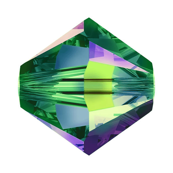 Swarovski Crystal Beads 5328 4 mm Crystal Vitrail Medium
