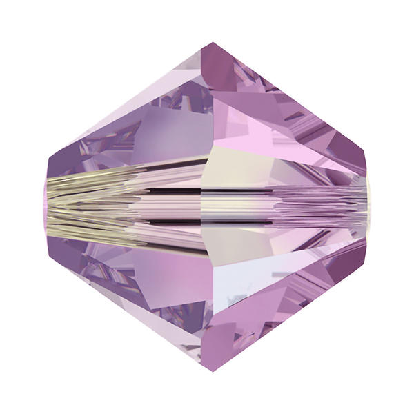 Swarovski Crystal Beads 5328 8 mm Light Amethyst AB 2X
