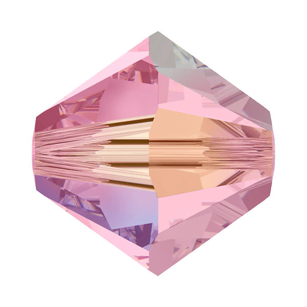 Swarovski Crystal Beads 5328 6 mm Light Rose AB 2X
