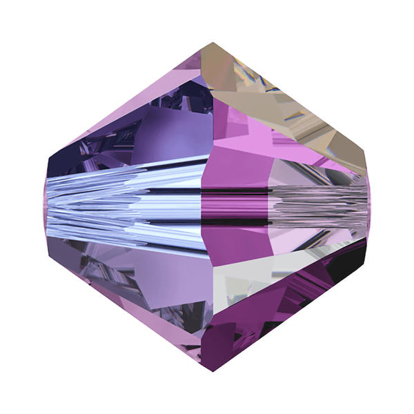 Swarovski Crystal Beads 5328 8 mm Amethyst AB 2X