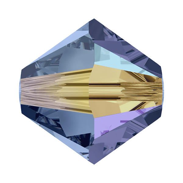 Swarovski Crystal Beads 5328 3 mm Montana AB 2X